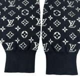 ルイ・ヴィトン LOUIS VUITTON モノグラムグラディエントニットフーディー HQN42W ブラック コットン メンズ セーター