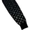 ルイ・ヴィトン LOUIS VUITTON モノグラムグラディエントニットフーディー HQN42W ブラック コットン メンズ セーター