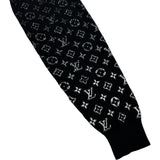 ルイ・ヴィトン LOUIS VUITTON モノグラムグラディエントニットフーディー HQN42W ブラック コットン メンズ セーター