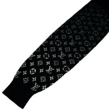 ルイ・ヴィトン LOUIS VUITTON モノグラムグラディエントニットフーディー HQN42W ブラック コットン メンズ セーター