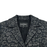 シャネル CHANEL ライオンボタンツイードジャケット P72389 ネイビー ツイード レディース その他アウター
