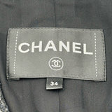 シャネル CHANEL ライオンボタンツイードジャケット P72389 ネイビー ツイード レディース その他アウター