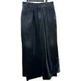 バレンシアガ BALENCIAGA ダブルサイドデニムパンツ 767983 ブラック デニム メンズ デニムパンツ