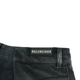 バレンシアガ BALENCIAGA ダブルサイドデニムパンツ 767983 ブラック デニム メンズ デニムパンツ