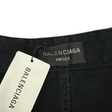 バレンシアガ BALENCIAGA ダブルサイドデニムパンツ 767983 ブラック デニム メンズ デニムパンツ