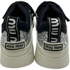 ミュウミュウ miu miu ロゴグリッターローカットスニーカー シルバー グリッター レディース スニーカー