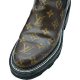 ルイ・ヴィトン LOUIS VUITTON LVボブールライン サイドゴアブーツ ブラウン レザー レディース ブーツ