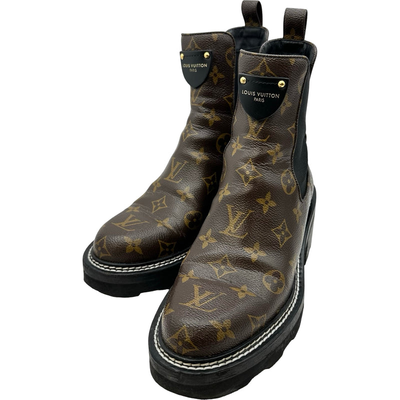 ルイ・ヴィトン LOUIS VUITTON LVボブールライン サイドゴアブーツ