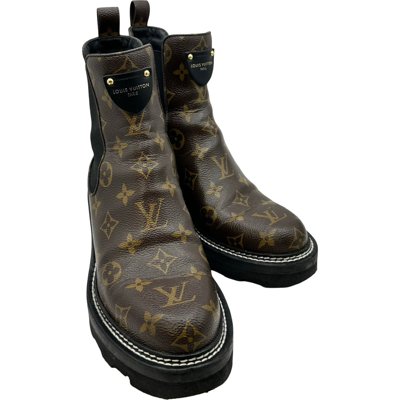 ルイ・ヴィトン LOUIS VUITTON LVボブールライン サイドゴアブーツ