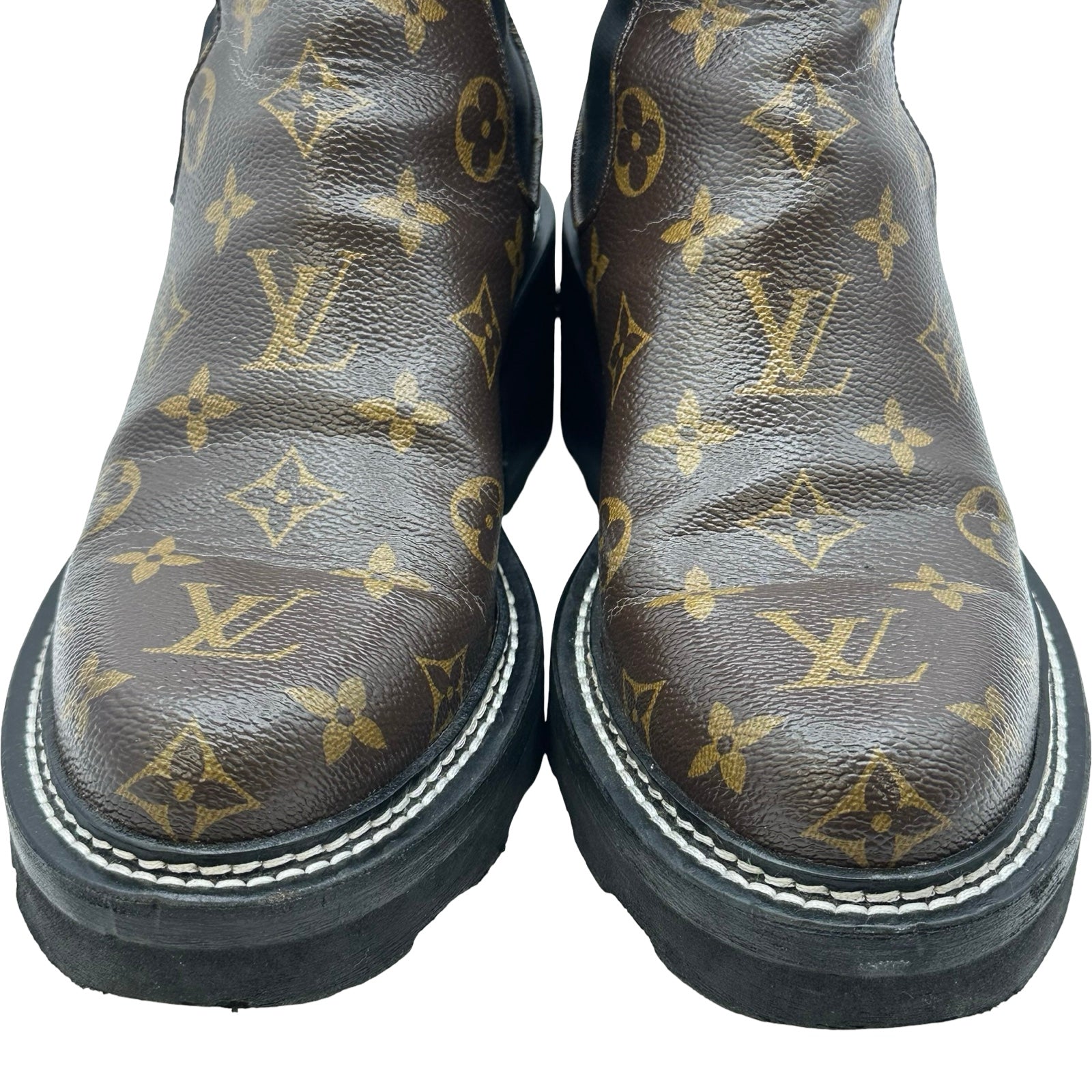 ルイ・ヴィトン LOUIS VUITTON LVボブールライン サイドゴアブーツ