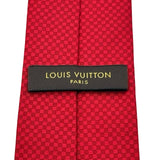 ルイ・ヴィトン LOUIS VUITTON シルクネクタイ レッド シルク メンズ ネクタイ