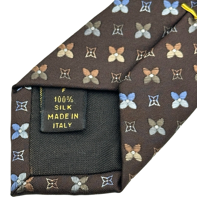 ルイ・ヴィトン LOUIS VUITTON シルクネクタイ ブラウン シルク メンズ