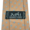 エルメス HERMES シルクネクタイ オレンジ シルク メンズ ネクタイ