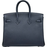 エルメス HERMES バーキン25 A刻印 ブルーニュイ シルバー金具 トゴ レディース ハンドバッグ