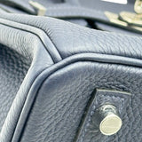 エルメス HERMES バーキン25 A刻印 ブルーニュイ シルバー金具 トゴ レディース ハンドバッグ