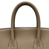 エルメス HERMES バーキン25 Z刻印 エトゥープ シルバー金具 トゴ レディース ハンドバッグ