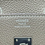 エルメス HERMES バーキン25 Z刻印 エトゥープ シルバー金具 トゴ レディース ハンドバッグ