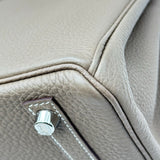 エルメス HERMES バーキン25 Z刻印 エトゥープ シルバー金具 トゴ レディース ハンドバッグ