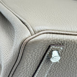 エルメス HERMES バーキン25 Z刻印 エトゥープ シルバー金具 トゴ レディース ハンドバッグ