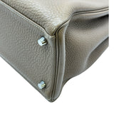 エルメス HERMES ケリー35 内縫い □P刻印 エトゥープ/シルバー金具 トゴ レディース ショルダーバッグ