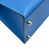 エルメス HERMES ケリー32 外縫い T刻印 ブルーパラダイス/シルバー金具 エプソン レディース ショルダーバッグ
