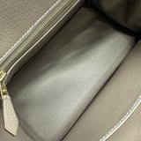 エルメス HERMES バーキン25 K刻印 エトゥープ ゴールド金具 トゴ レディース ハンドバッグ