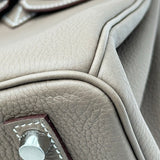 エルメス HERMES バーキン25 G刻印 エトゥープ シルバー金具 トゴ レディース ハンドバッグ