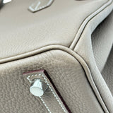エルメス HERMES バーキン25 G刻印 エトゥープ シルバー金具 トゴ レディース ハンドバッグ