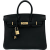 エルメス HERMES バーキン25 K刻印 ブラック ゴールド金具 トゴ レディース ハンドバッグ