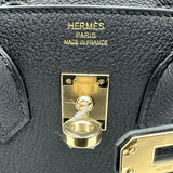エルメス HERMES バーキン25 K刻印 ブラック ゴールド金具 トゴ レディース ハンドバッグ