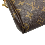 ルイ・ヴィトン LOUIS VUITTON フェイボリットMM M40718 ブラウン PVC レディース ショルダーバッグ