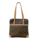 ルイ・ヴィトン LOUIS VUITTON クーサンGM M51141 ブラウン モノグラム/レザー レディース ショルダーバッグ