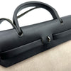 エルメス HERMES エールバッグPM □G刻印 ブラック シルバー金具 トワル レザー レディース ハンドバッグ ショルダーバッグ