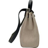 エルメス HERMES エールバッグPM □G刻印 ブラック シルバー金具 トワル レザー レディース ハンドバッグ ショルダーバッグ