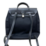 エルメス HERMES エールバッグアドPM □G刻 ブラック トワル・レザー ユニセックス リュック・デイパック