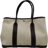エルメス HERMES ガーデンパーティPM □K刻印 ベージュ/マロン トワル/ブッフル レディース トートバッグ
