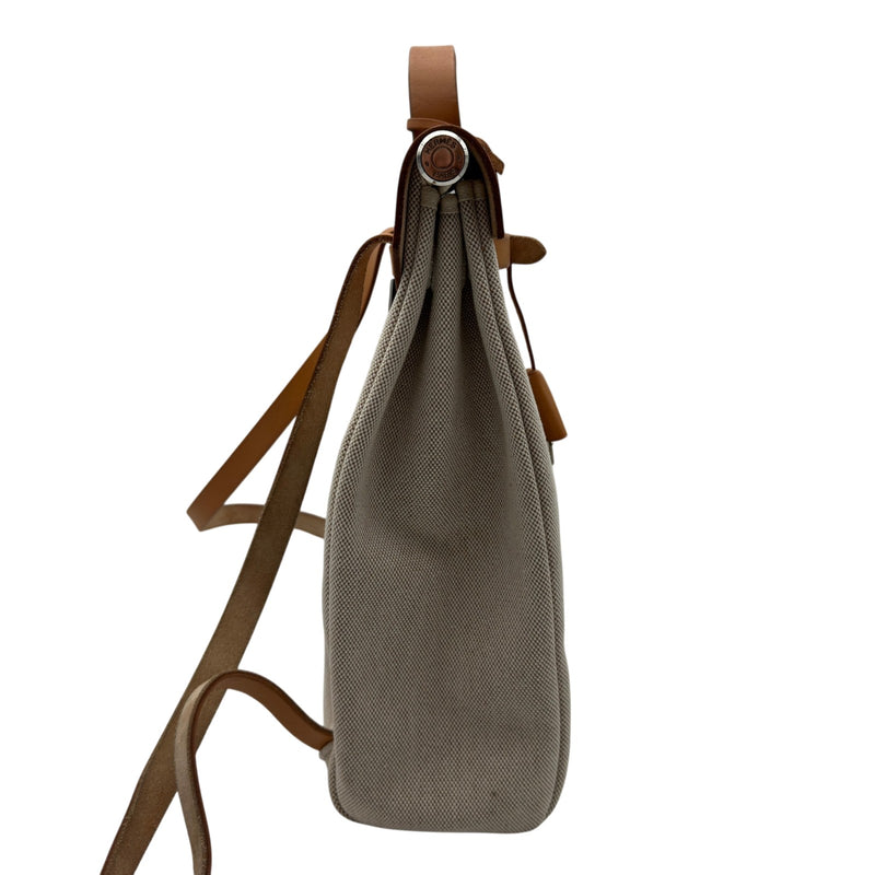 エルメス HERMES エールバッグアドPM □C刻 ベージュ/ナチュラル