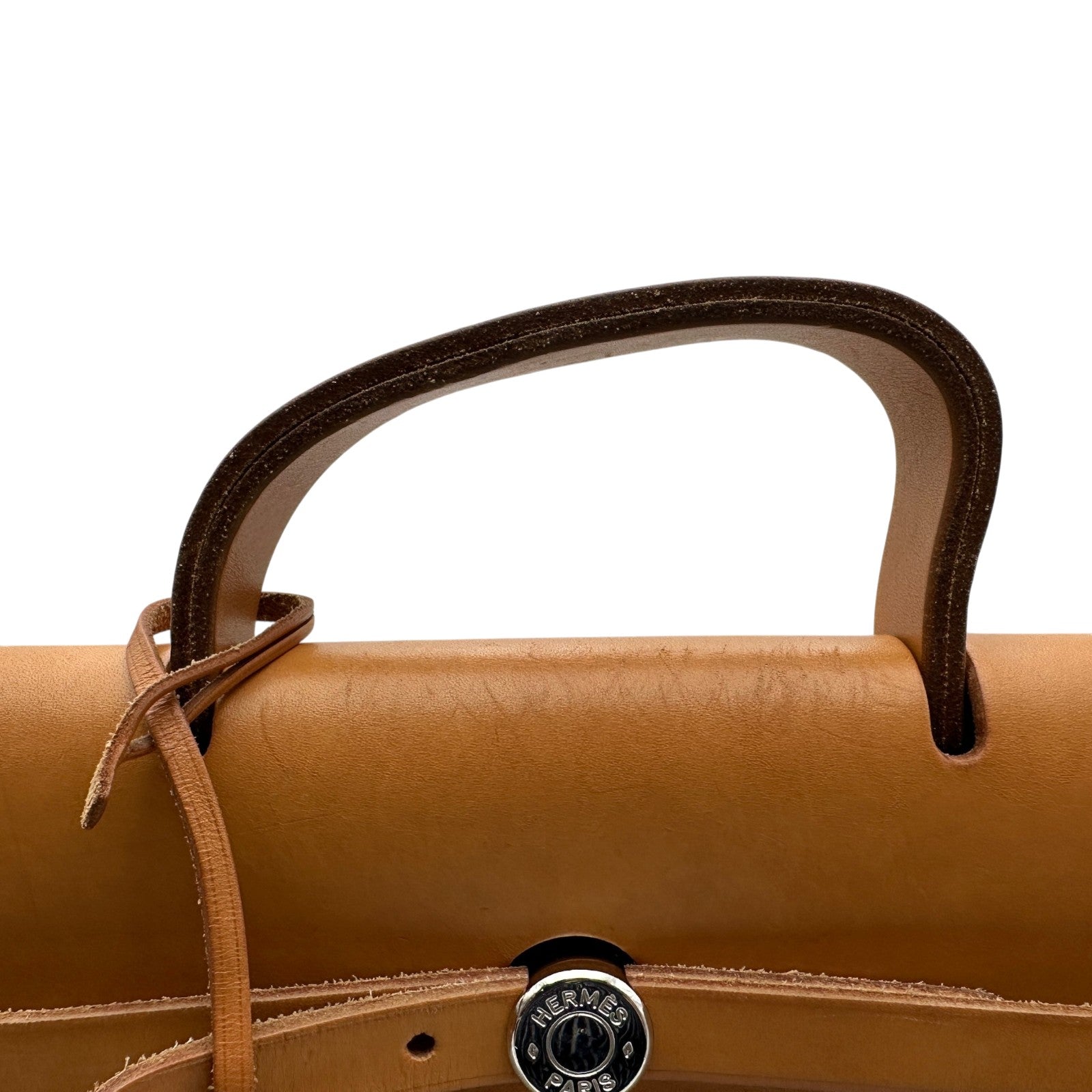エルメス HERMES エールバッグアドPM □C刻 ベージュ/ナチュラル