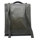 エルメス HERMES サックアデペッシュDPLG □F刻 カーキ シルバー金具 フィヨルド メンズ ショルダーバッグ