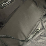 シャネル CHANEL パリビアリッツトートGM A34210 11番台 ブラック シルバー金具 コーティングキャンバス レディース トートバッグ