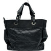 シャネル CHANEL パリビアリッツトートGM A34210 11番台 ブラック シルバー金具 コーティングキャンバス レディース トートバッグ
