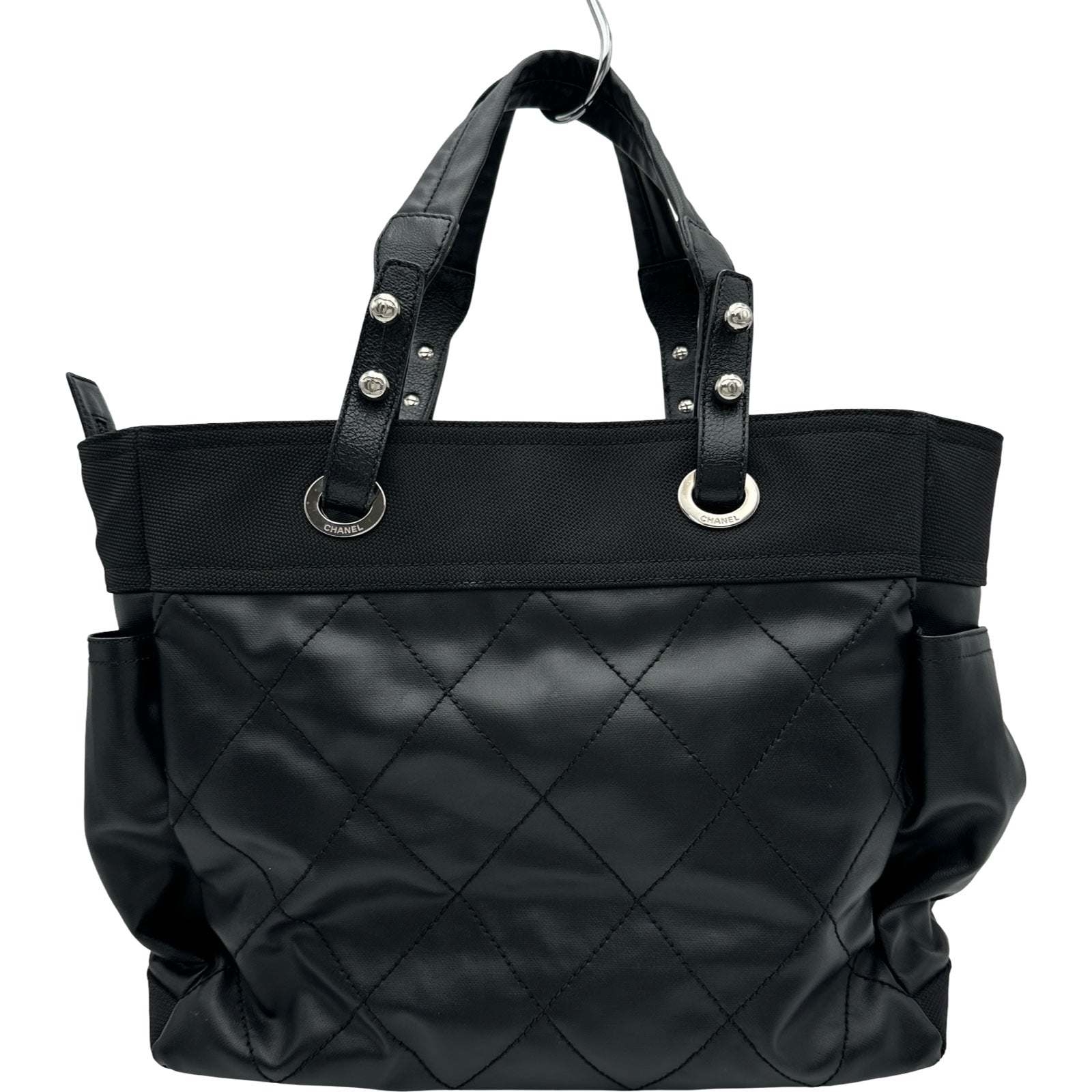 シャネル CHANEL パリビアリッツトートGM A34210 11番台 ブラック 