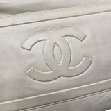 シャネル CHANEL ココクーントートGM A47107 12番台 ホワイト レザー レディース トートバッグ