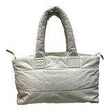シャネル CHANEL ココクーントートGM A47107 12番台 ホワイト レザー レディース トートバッグ