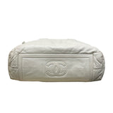 シャネル CHANEL ココクーントートGM A47107 12番台 ホワイト レザー レディース トートバッグ