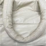 シャネル CHANEL ココクーントートGM A47107 12番台 ホワイト レザー レディース トートバッグ