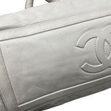 シャネル CHANEL ココクーントートGM A47107 12番台 ホワイト レザー レディース トートバッグ