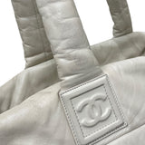 シャネル CHANEL ココクーントートGM A47107 12番台 ホワイト レザー レディース トートバッグ