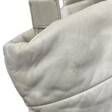 シャネル CHANEL ココクーントートGM A47107 12番台 ホワイト レザー レディース トートバッグ