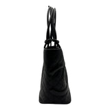 シャネル CHANEL カンボンライン トートラージ A25169 12番台 ブラック レザー レディース トートバッグ